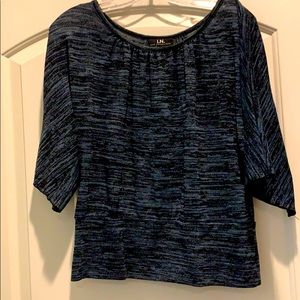 Pleated 3/4 sleeve top